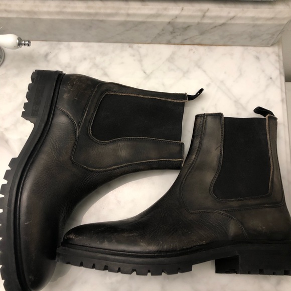 All Saints Melos MZ002Z Leather Boots - Picture 7 of 11